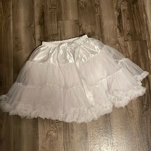Adult white princess tutu great for layering